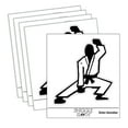 thumbnail image 1 of Kung Fu Martial Arts Crouch Stance Karate Gi Car Window Bumper Water Bottle Phone Tablet Laptop Waterproof Vinyl Decal Sticker Set 5-Pack - Gloss Finish - 3.0", 1 of 7