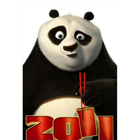 Kung Fu Panda 2 Movie Poster 24In x 36In Art Poster 24x36 Multi-Color Square Adults Poster Time