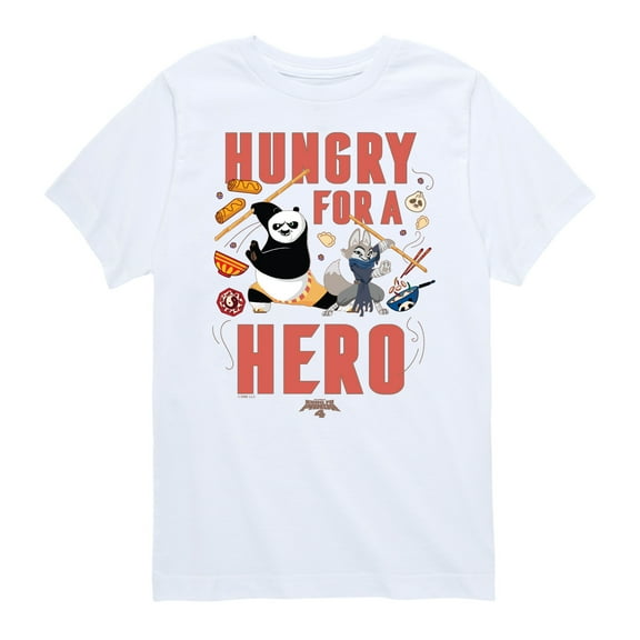 Kung Fu Panda 4 - Hungry For A Hero - Toddler And Youth Short Sleeve Graphic T-Shirt