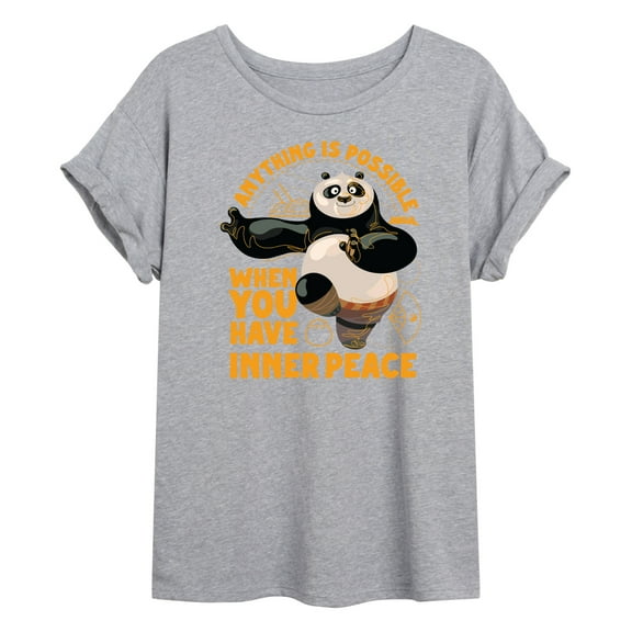 Kung Fu Panda 4 - Inner Peace - Women'S Oversized Graphic T-Shirt