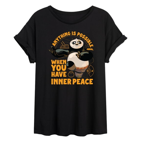 Kung Fu Panda 4 - Inner Peace - Women'S Oversized Graphic T-Shirt
