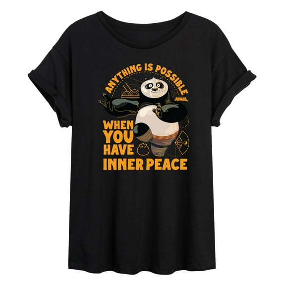 Kung Fu Panda 4 - Inner Peace - Women'S Oversized Graphic T-Shirt