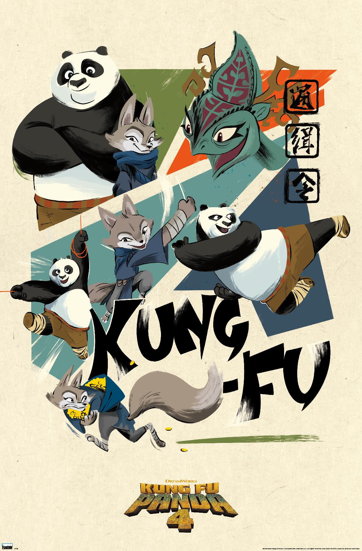 Kung Fu Panda 4 - Kung-Fu Wall Poster, 22.375