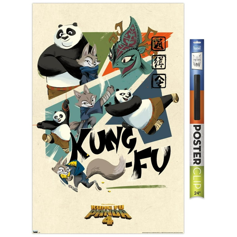 Kung Fu Panda 4 - Kung-Fu Wall Poster, 22.375