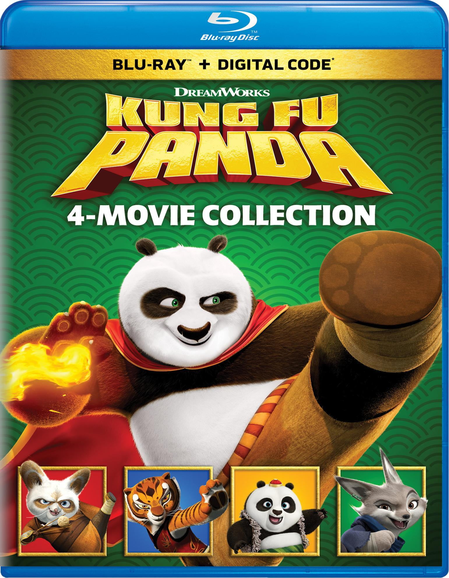 Kung Fu Panda: Animated 4-Movie Collection for Kids (Blu-ray