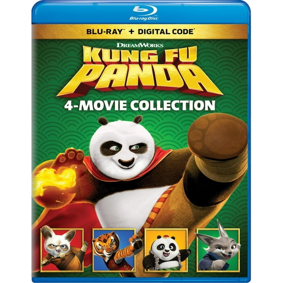 Kung Fu Panda: 4-Movie Collection (Blu-ray + Digital Copy)