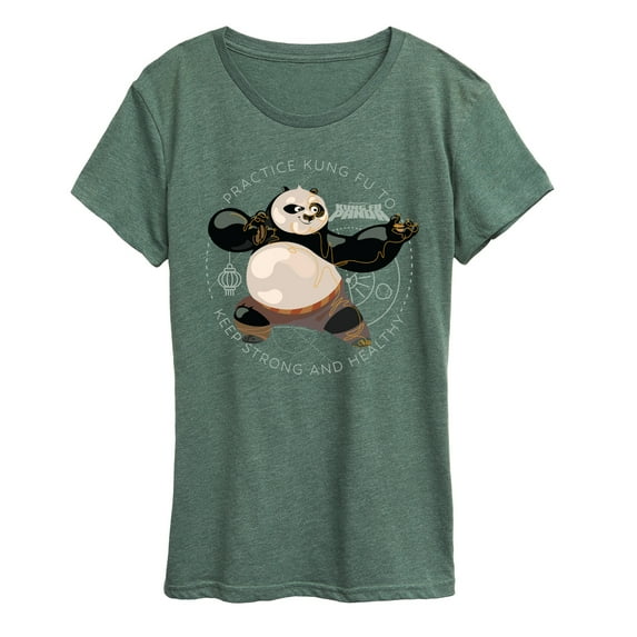 Kung Fu Panda 4 - Practice Kung Fu - Women'S Short Sleeve Graphic T-Shirt