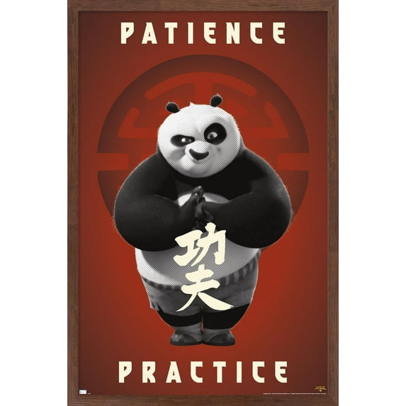 Kung Fu Panda 4 - Practice Wall Poster, 22.375" x 34" Framed