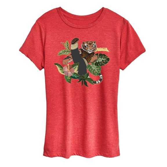 Kung Fu Panda 4 - Tiger Plants - Women'S Short Sleeve Graphic T-Shirt