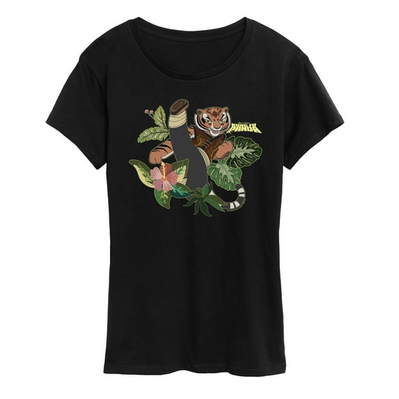 Kung Fu Panda 4 - Tiger Plants - Women'S Short Sleeve Graphic T-Shirt