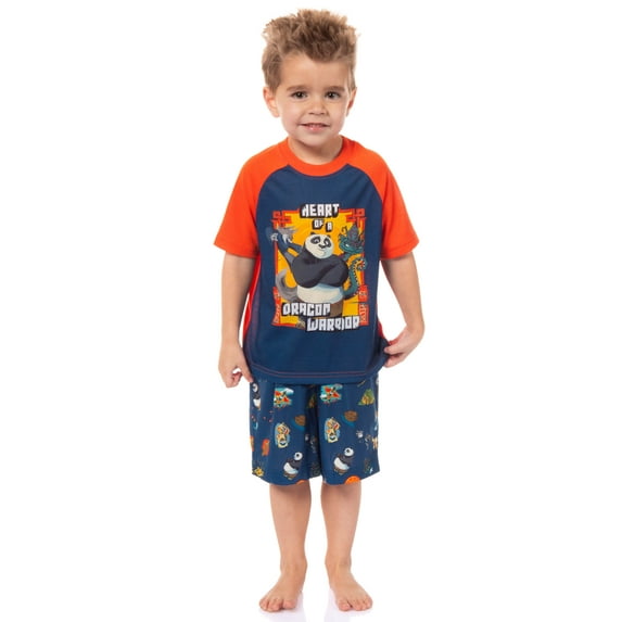 Kung Fu Panda 4 Toddler Boy's Heart of a Dragon Warrior Sleep Pajama Set