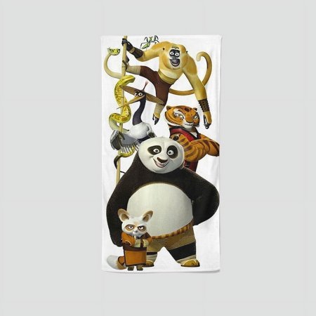 Kung Fu Panda 4's towel has an exceptional design, serving as a custom gift for fans. Great for gym, yoga, boxing, and sunbathing, it measures 13.8"x28.7".