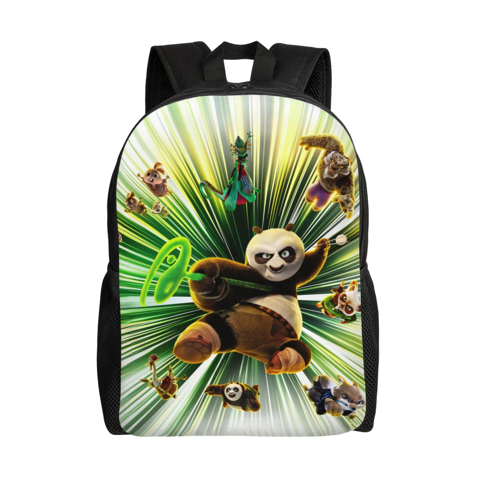 Kung Fu Panda Backpack Cartoon school Bag Travel Bag Portable Large ...