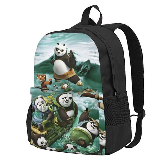 Kung Fu Panda Backpacks for Men Women Book Bag Travel Hiking Camping Work