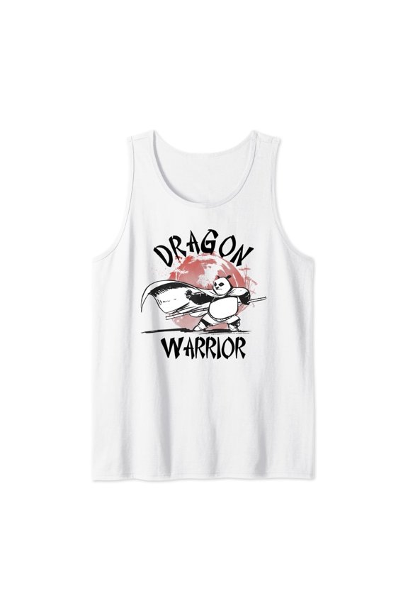 Kung Fu Panda Dragon Warrior Action Pose Portrait Tank Top Size S-3XL