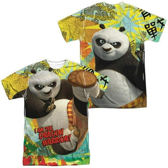 Kung Fu Panda - Dragon Warrior (Front/Back Print) - Short Sleeve Shirt - X-Large