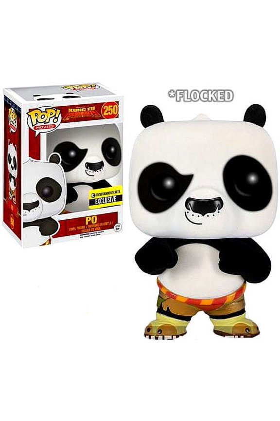 Kung Fu Panda Funko POP! Movies Po Vinyl Figure [Flocked]