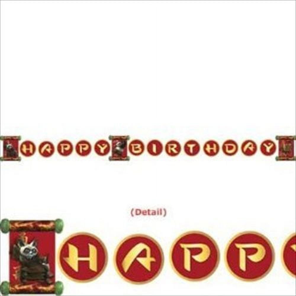 Kung Fu Panda Happy Birthday Banner (1ct)