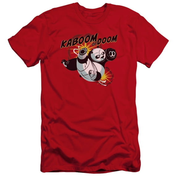 Kung Fu Panda/Kaboom Of Doom Premium Canvas Adult Slim Fit 30/1 T-Shirt