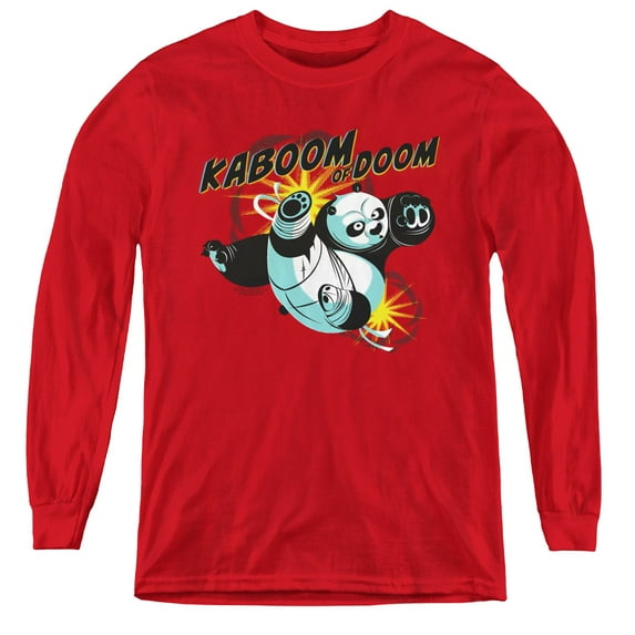 Kung Fu Panda - Kaboom Of Doom - Youth Long Sleeve Shirt - Small