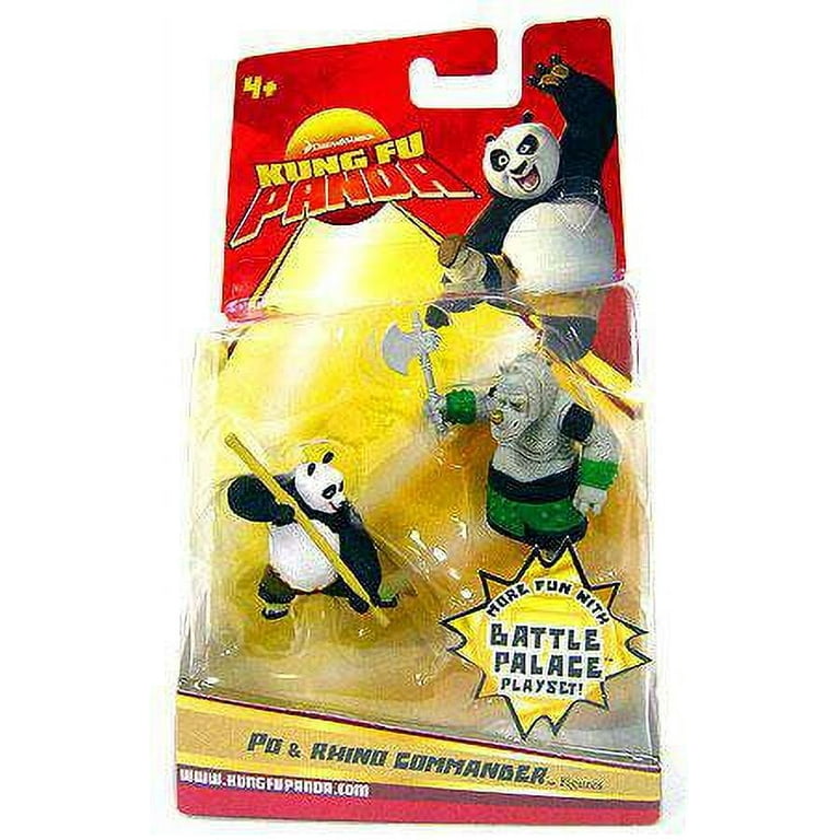 Kung Fu Panda Po Rhino Commander Mini Figure 2-Pack