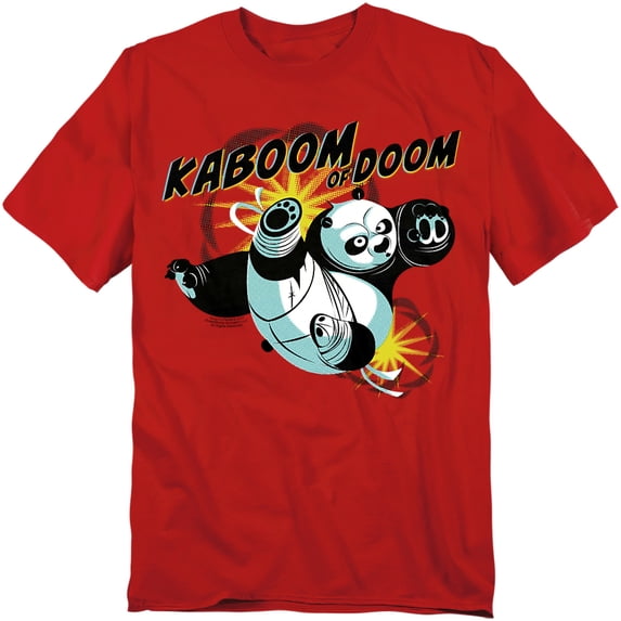 Kung Fu Panda T-Shirt Kaboom of Doom Unisex Graphic Tee For Men & Women