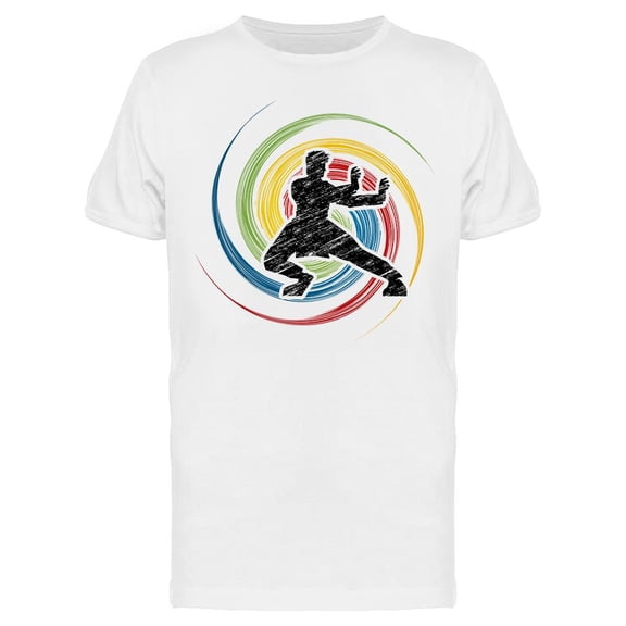 Kung Fu Pose T-Shirt Men -Image by Shutterstock, Male Small