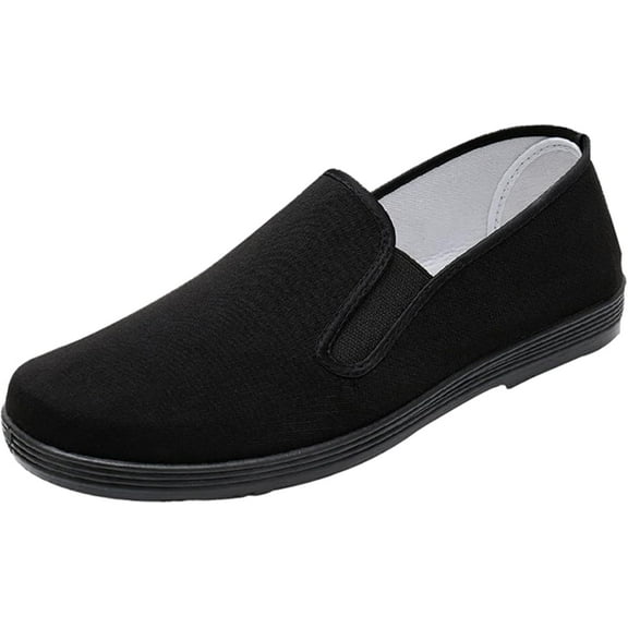 Kung Fu Shoes Unisex Tai Chi Martial Art Karate Slip-on Chinese Traditional Old Beijing Shoes for Men Women Rubber Sole