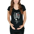 thumbnail image 1 of Kung Fu Skeleton Baby Maternity T-Shirt - X-Large, 1 of 1