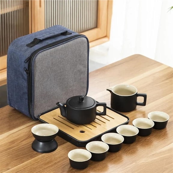 Kung Fu Tea Set Ceramic Chinese Luxury Vintage Creative Gift Portable Tea Set Porcelain Travel Tea Ceremony