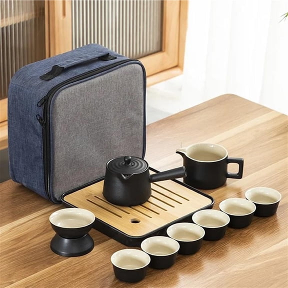 Kung Fu Tea Set Ceramic Chinese Luxury Vintage Creative Gift Portable Tea Set Porcelain Travel Tea Ceremony