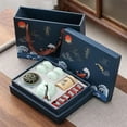 thumbnail image 1 of Kung Fu Tea Set Gift Boxed Tea Set For Friends Chinese Tea Ceremony Ceramic Tea Set One Pot Four Cups With Tea Cans Car Portable, 1 of 9