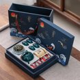 thumbnail image 1 of Kung Fu Tea Set Gift Boxed Tea Set For Friends Chinese Tea Ceremony Ceramic Tea Set One Pot Four Cups With Tea Cans Car Portable, 1 of 9