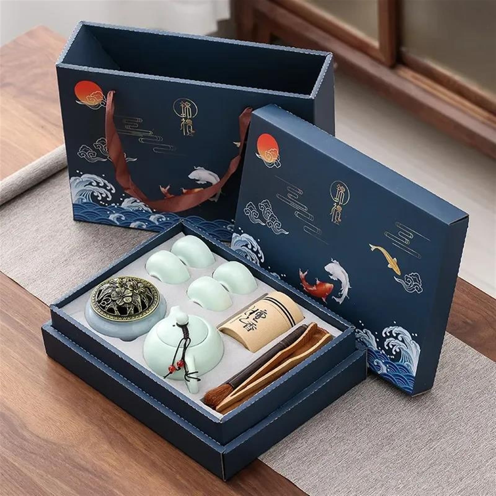 Kung Fu Tea Set Gift Boxed Tea Set For Friends Chinese Tea Ceremony ...