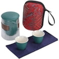 thumbnail image 1 of Kung Fu Tea Set Tea Pot And Cup Set Ceramic Gift Box Outdoor Tea Cup Camping Trip Carrying Cup Household Travel Accessories, 1 of 8