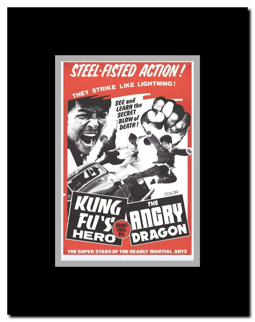Kung Fu's Hero Framed Movie Poster