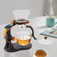 thumbnail image 1 of Kungfu Glass Tea Set, Semi-Automatic Teapot with Infuser for Home Office Tea Alone and Table Decor, Chinese Heat-Resistant Lazy Teapot Set (Clear), 1 of 7
