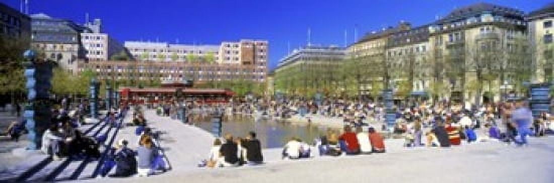 Kungstradgarden Park Stockholm Sweden Canvas Art - Panoramic Images (18 x 6)