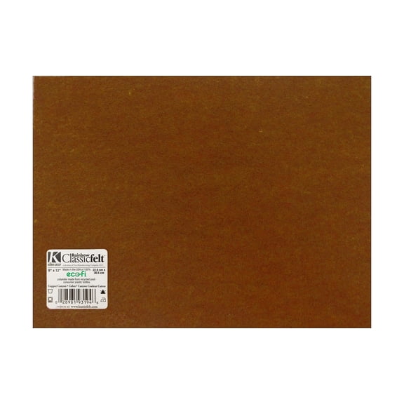 Kunin Classic Felt 9X12" Piece Copper Canyon (Pack Of 24)