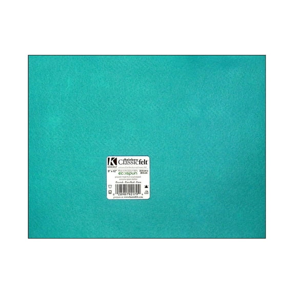 Kunin Classic Felt 9x12" Piece Peacock (Pack of 24)