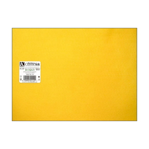 Kunin Polyester 9" x 12" Rainbow Classic Felt, 24 Piece