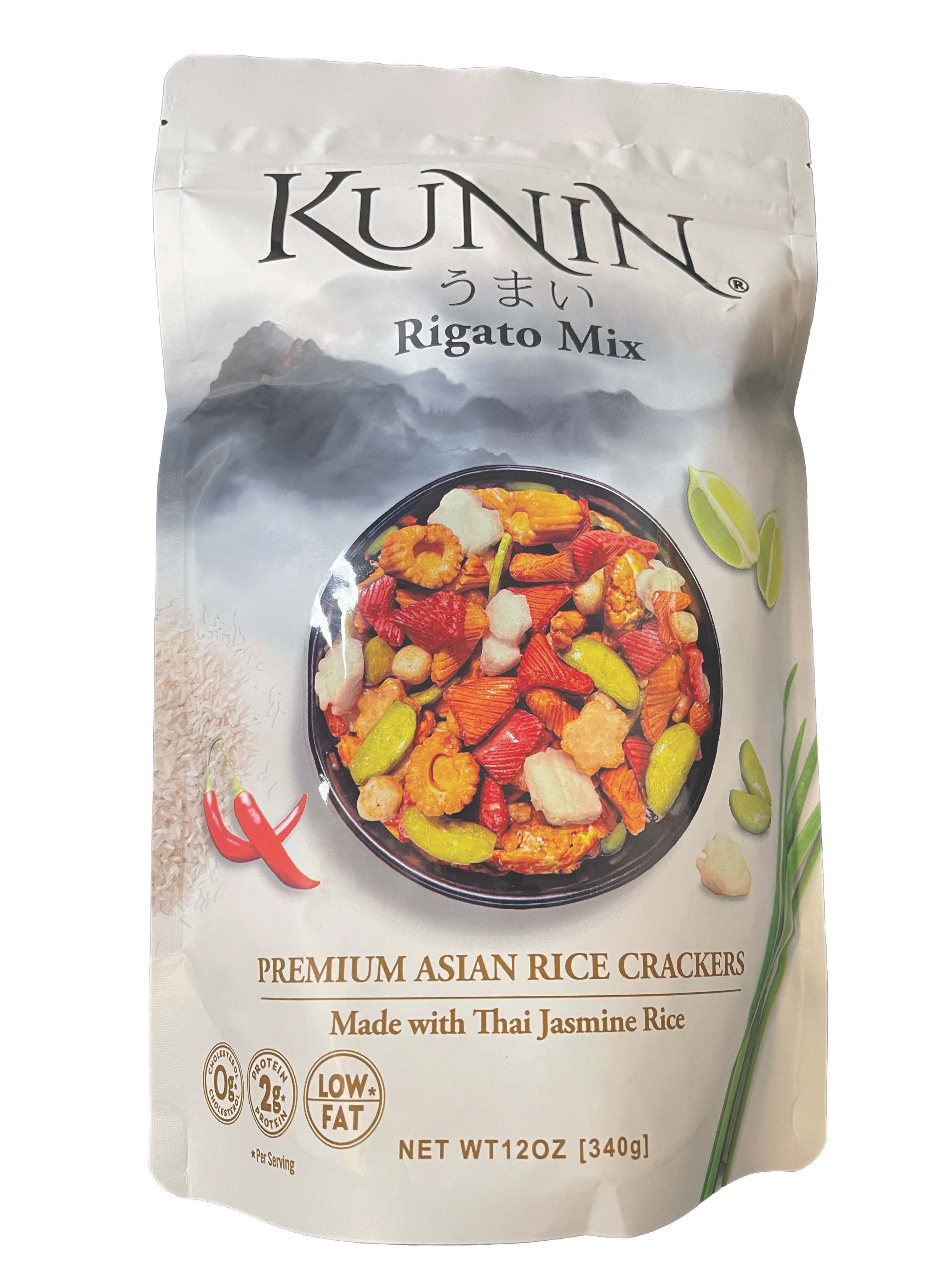 Kunin Rigato Mix, Premium Asian Rice Crackers 12 oz