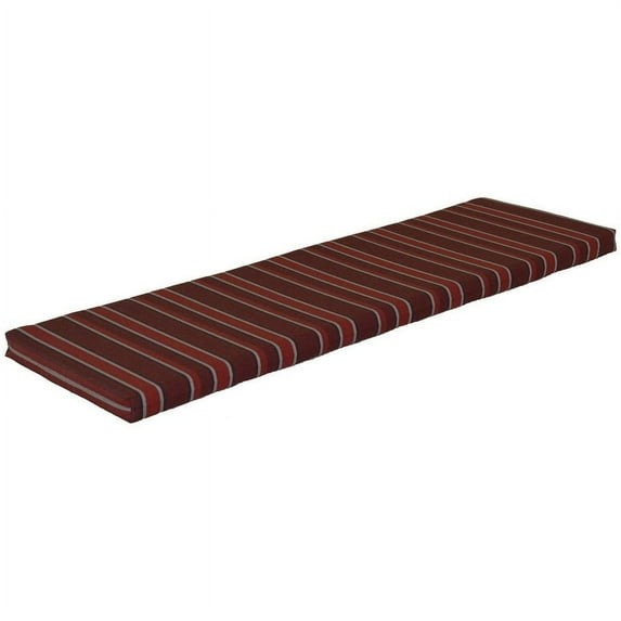 Kunkle Holdings LLC Bench Cushion Red Stripe 4 Foot