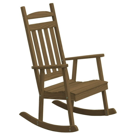 Kunkle Holdings, LLC Pine Classic Porch Rocker Mushroom Stain