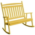 thumbnail image 1 of Kunkle Holdings, LLC Pine Double Classic Porch Rocker Canary Yellow, 1 of 5
