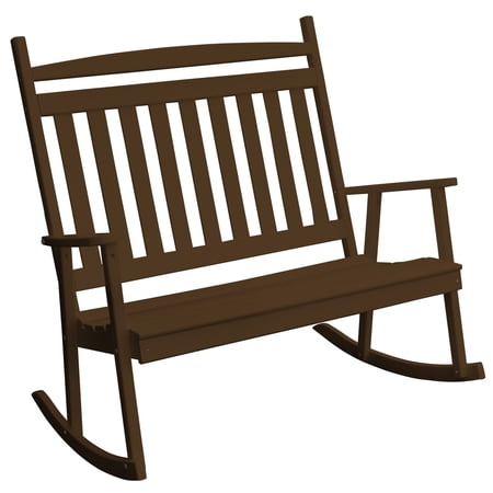 Kunkle Holdings, LLC Pine Double Classic Porch Rocker Coffee