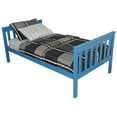 thumbnail image 1 of Kunkle Holdings, LLC Pine Twin Mission Bed Caribbean Blue, 1 of 5