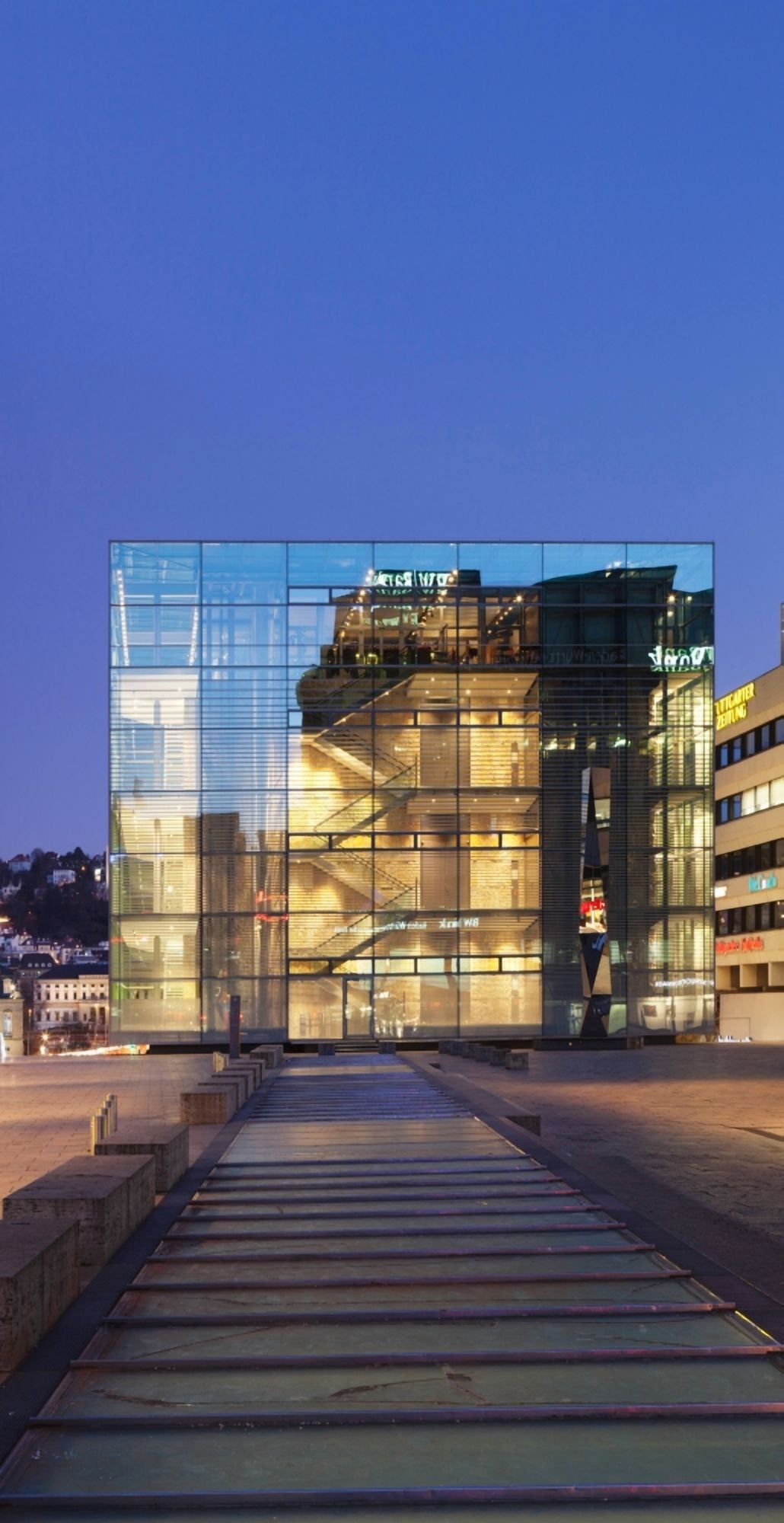 Kunstmuseum Stuttgart museum at Schlossplatz Square Stuttgart Baden-Wurttemberg Germany Canvas Art - Panoramic Images (27 x 9)