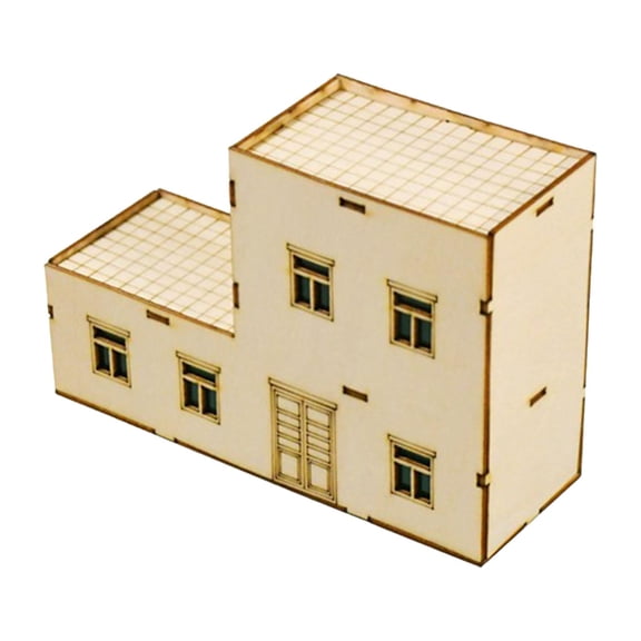 Kuntesetty 1:60 Scale Decor Miniature House Model for Gift Teens Adults Micro Landscape Style B