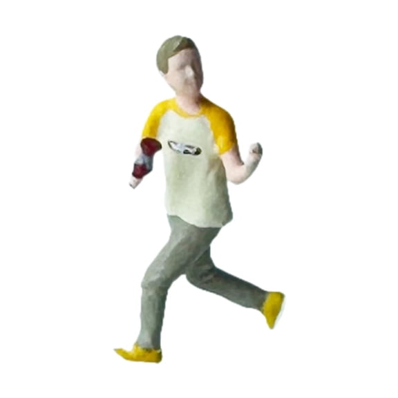 Kuntesetty 1:64 Miniature Kite Flyer Character Model Versatile Artistic Detailing Resin Boy